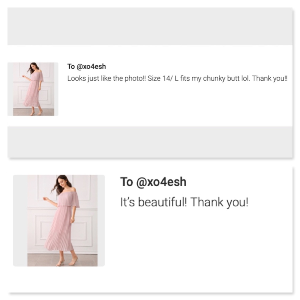 Off Shoulder Pleated Pastel Pink Dress - Picture 5 of 7